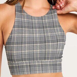 Sophia Plaid Bra Top
